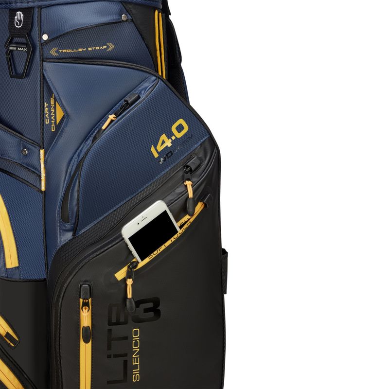 BigMax Dri Lite Silencio 3 Organizer, Black/Navy/Corn